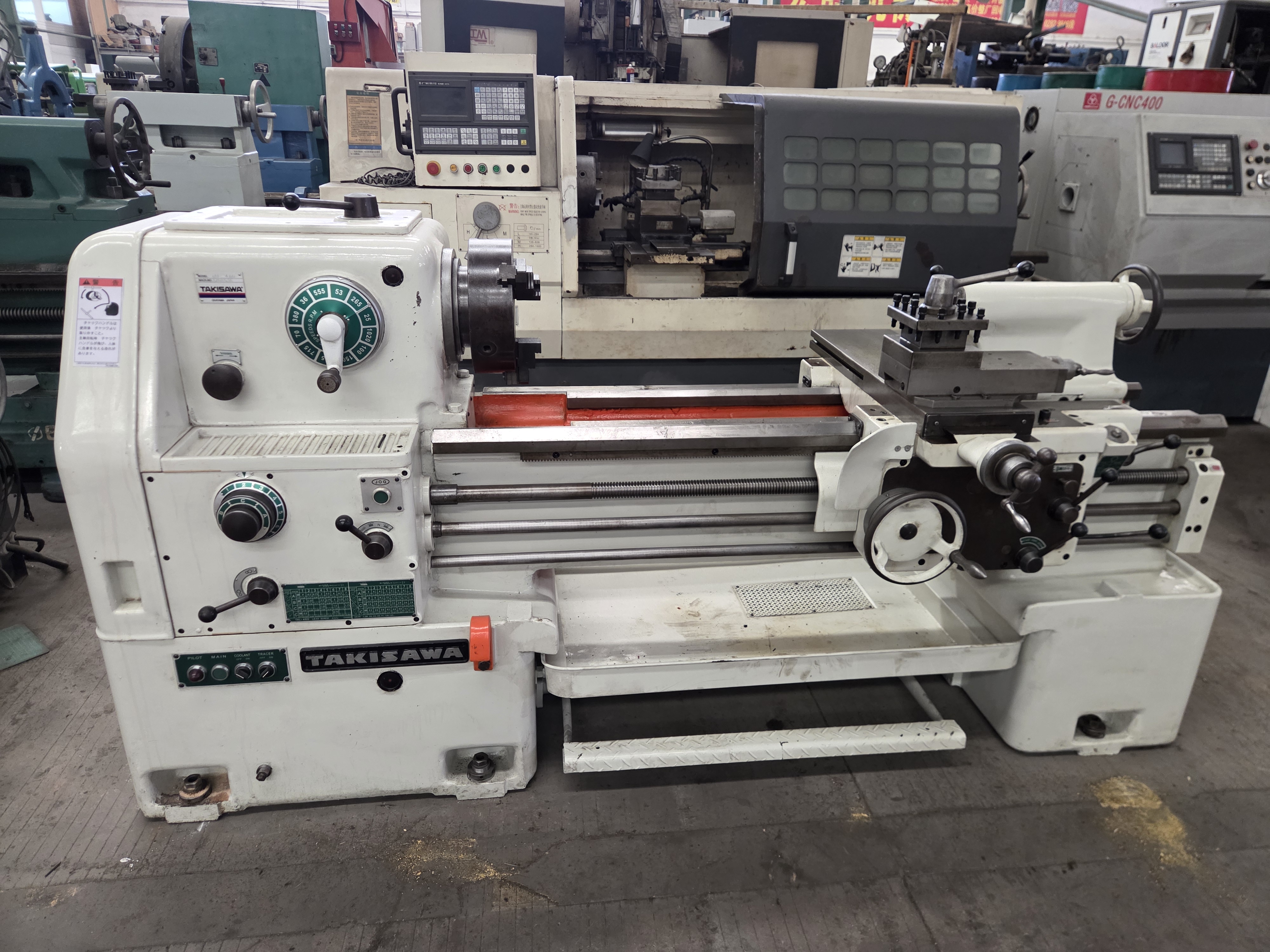 Takisawa conventional lathe TAL-460 Precision Nearly New Condition