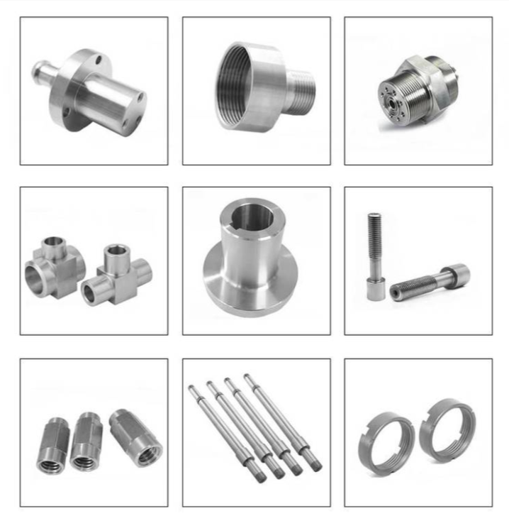 Various stainless steel mechanical components can be machined by horizontal lathe.