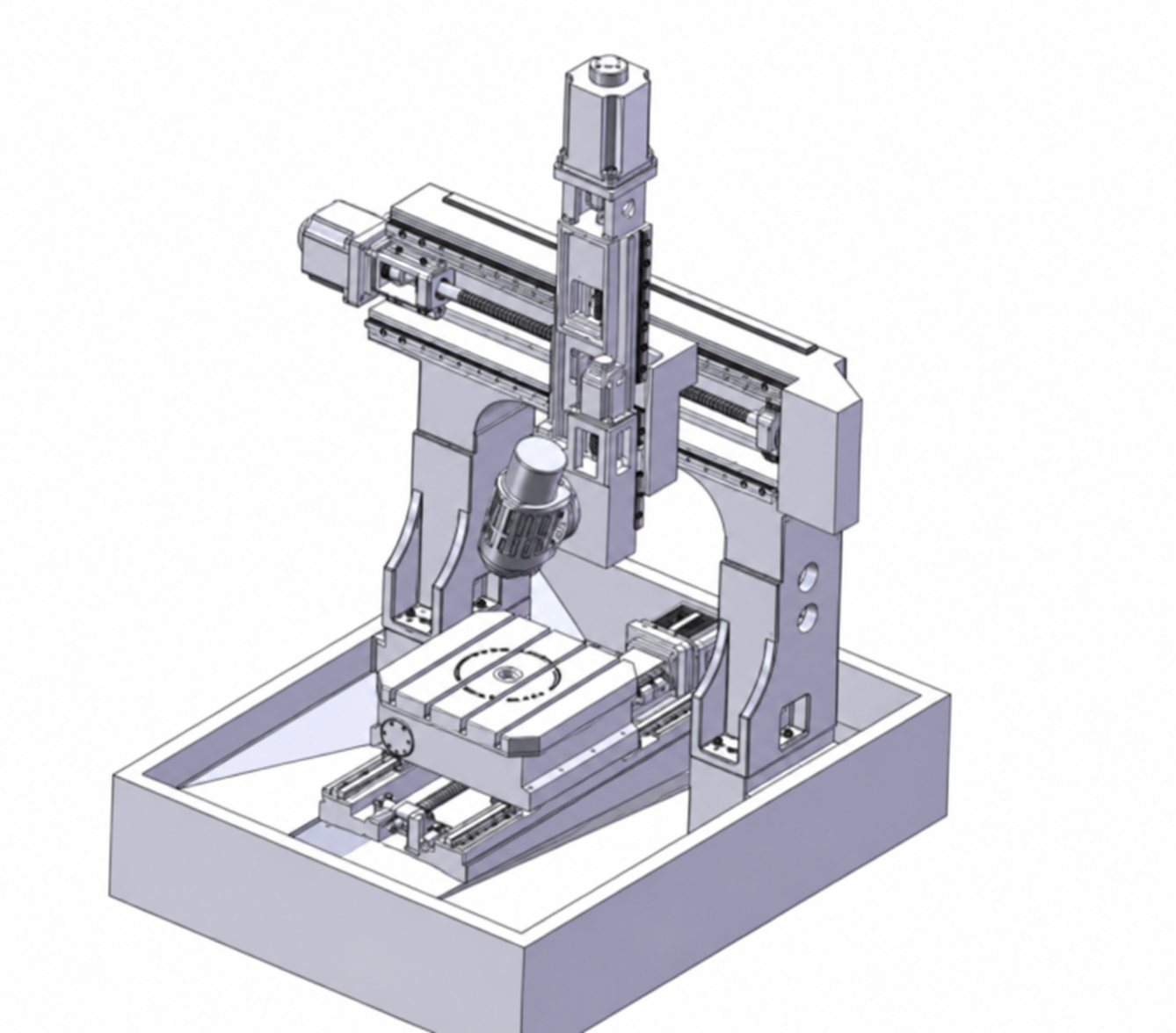 BC rotary-tilt gantry five-axis machine structure